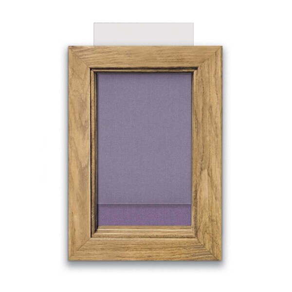 Indoor Enclosed Combo Board, 72"x36", Black Frame/Burgundy & Pearl